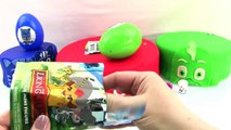 PJ MASKS Play Doh Surprise Cake Catboy Gekko and Owlette Surprise Eggs | Awesome Toys TV