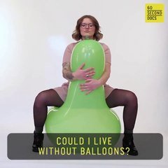 Topless Models Playing with balloons