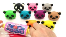 Learn Colors with Play Doh Teddy and Peppa Pig Strawberry Robocar Poli Paw Patrol Molds Fun for Kids