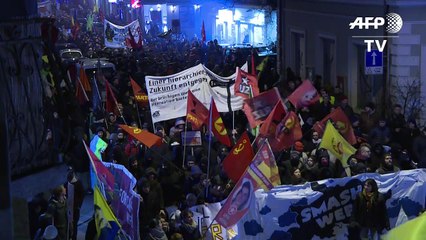 تظاهرة في زوريخ ضد مشاركة  ترامب في منتدى دافوس