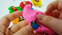Play Doh Skewers Superhero Surprise Egg Lollipops Learn Colors Finger Family Nursery Rhymes For Kids