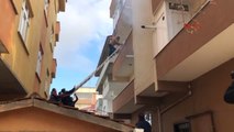 Tekirdağ-Yangında Mahsur Kalanlar Merdivenlerle Kurtarıldı, 15 Kişi Dumandan Etkilendi