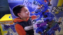 Giant Size GODZILLA vs Ultra T-Rex DINOSAUR in Giant Hatching Surprise Egg Kids + Toys