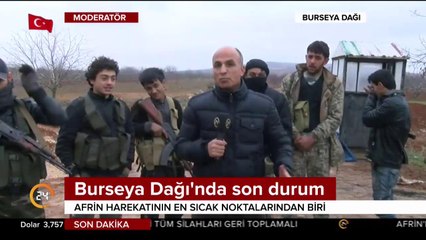 Burseya Dağı ateş altında
