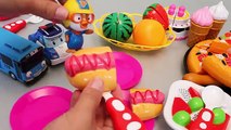 Toy Velcro Cutting Pizza Ice Cream Play Doh Toy Surprise Learn Fruits English Names