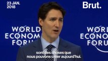 Justin Trudeau défend le droit des femmes à Davos