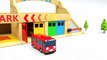 Colors for Children to Learn With Little Bus Toys #h Parking Garage Service Playset for Kids