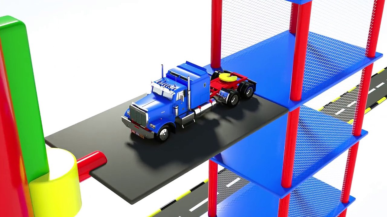Colors for Children to Learn with Street Vehicle #h Car Parking Toys For Kids
