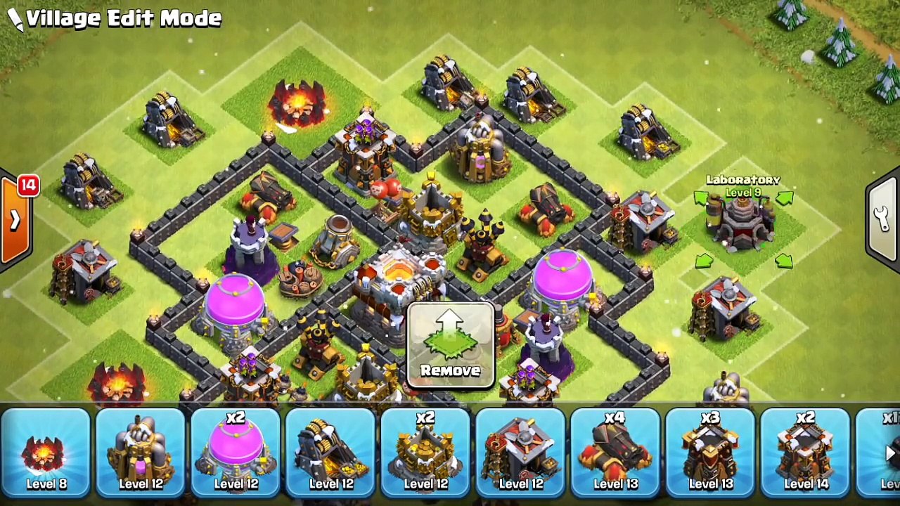 New BEST Undefeated Th6 War/Trophy Base! [2017] Anti-Giant-Heal - Protect Loot & Win Trophies -