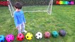Learn Colors with Balls for Children, Toddlers and Babies - Colours with Soccer Balls