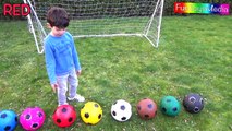 Learn Colors with Balls for Children, Toddlers and Babies - Colours with Soccer Balls