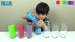 Learn Colors with Colorful Sand for Children and Toddlers