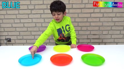 Learn Colours with Frisbee Toys for Families Children and Toddlers Outdoor Colors Play Activity