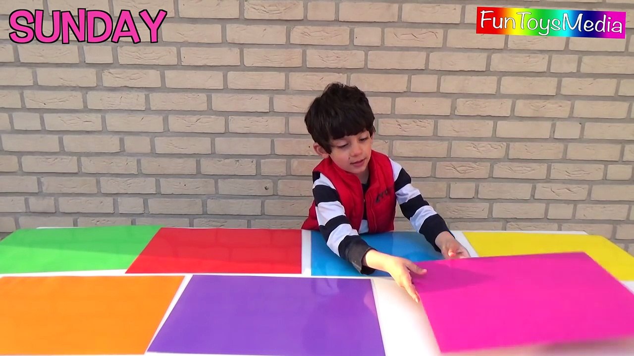Learn Days of the Week for Children and Toddlers - Learn Colors for Kids