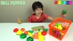 Learning and Cutting Fruits and Vegetables for Children, Toddlers and Babies with Toy Food