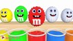 Colors for Children to Learn With Surprise Eggs M&M Candy Finger Family Nursery