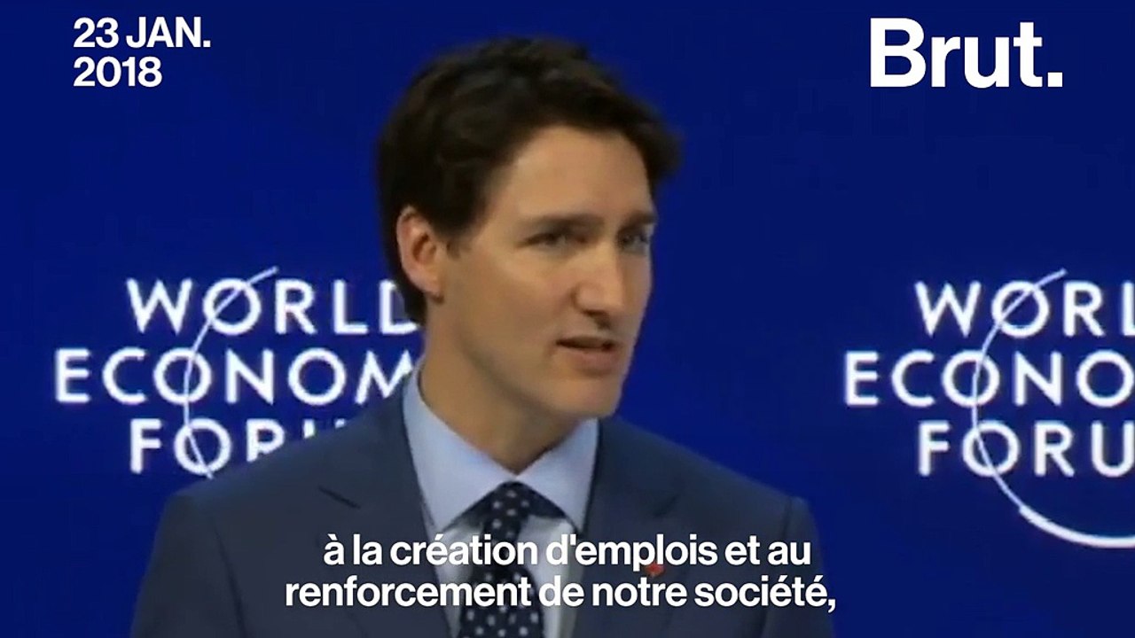 À Davos, Justin Trudeau s’attaque aux inégalités et défend le droit des femmes
