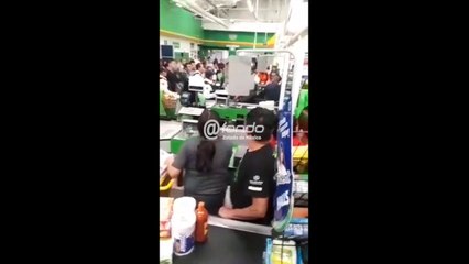 GRABAN TRIFULCA EN PLAZA ARAGÓN POR DETENCIÓN DE FAMILIA DE LADRONES (VIDEO)