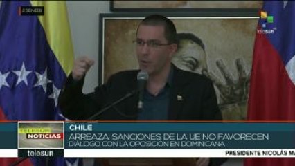 Arreaza: Sanciones de la UE no favorecen diálogo con la oposición