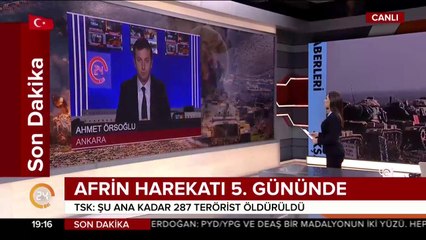 Zeytin Dalı'nda beşinci gün