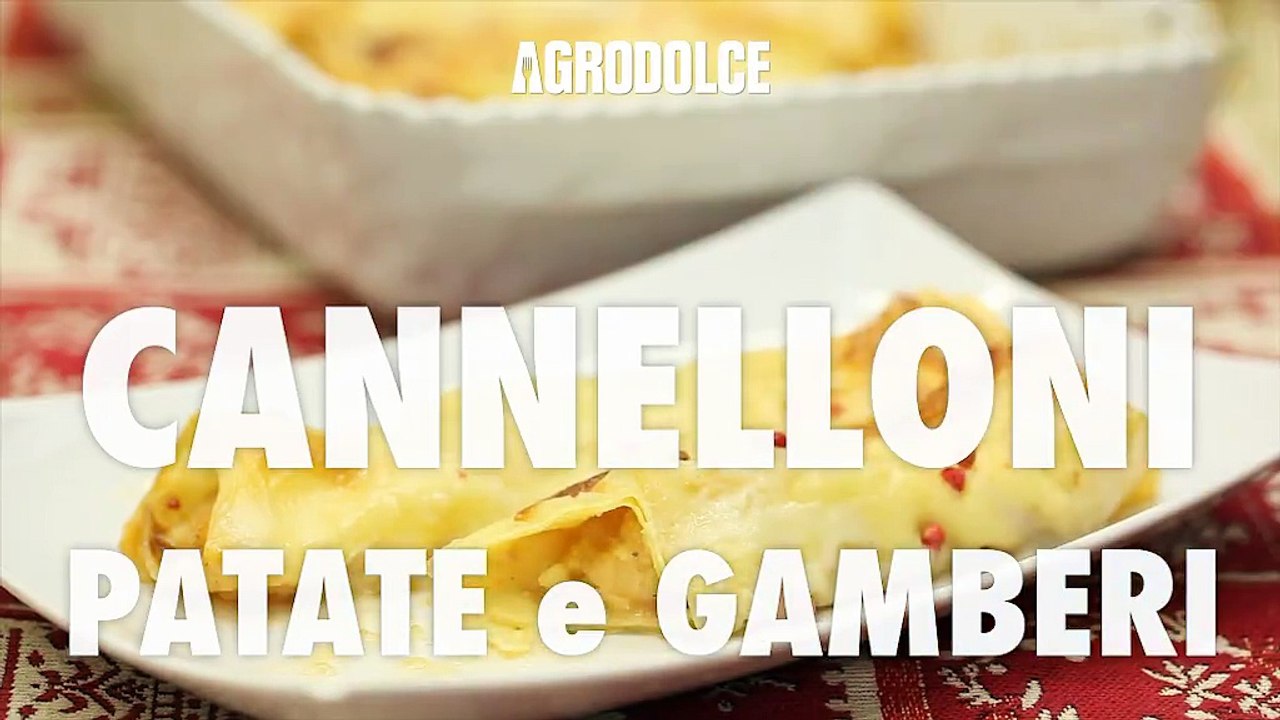 CANNELLONI patate e gamberi