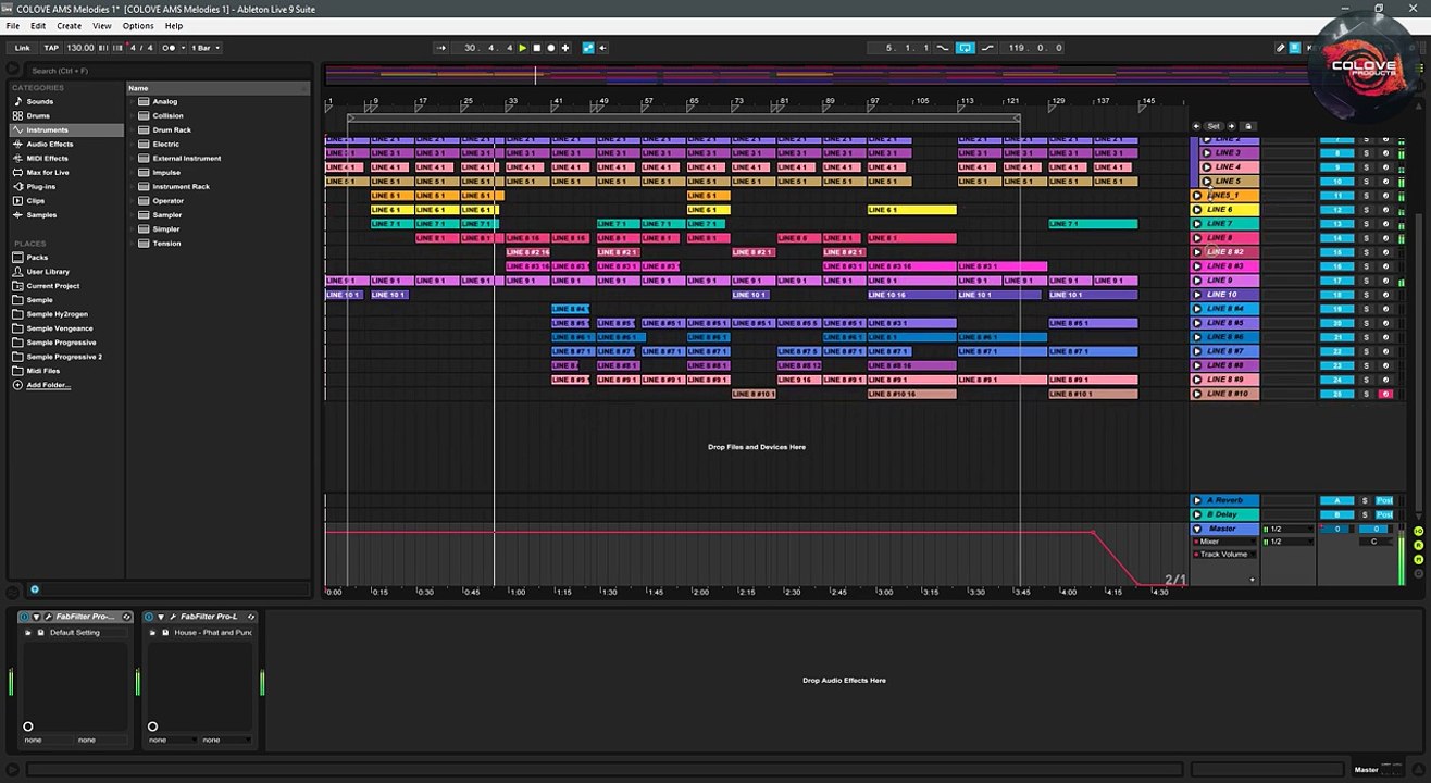 COLOVE AMS Melodies 1 Projects (Ableton Live)