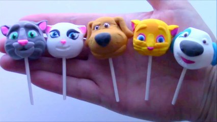 Talking Tom and friends Finger lolipop puppets song
