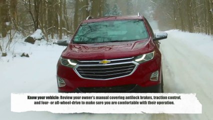 Chevrolet winter driving and preparedness tips