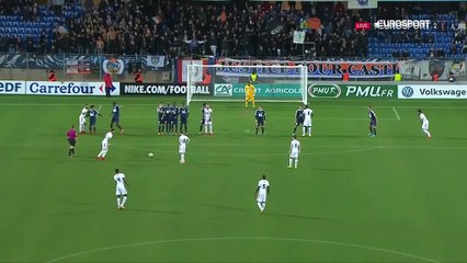 Bertaud fautif, Bouanga buteur sur coup franc à Montpellier