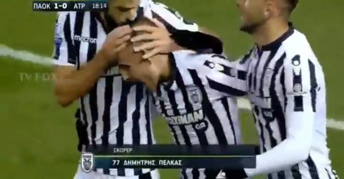 1-0 Dimitrios Pelkas AMAZING Goal - PAOK 1-0 Atromitos 24.01.2018