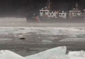 USCG Ice Cutters Break Up Problematic Ice Jam on Connecticut River