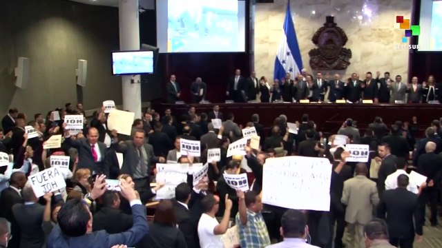 Opposition Protests In Honduras During Congress' First Session