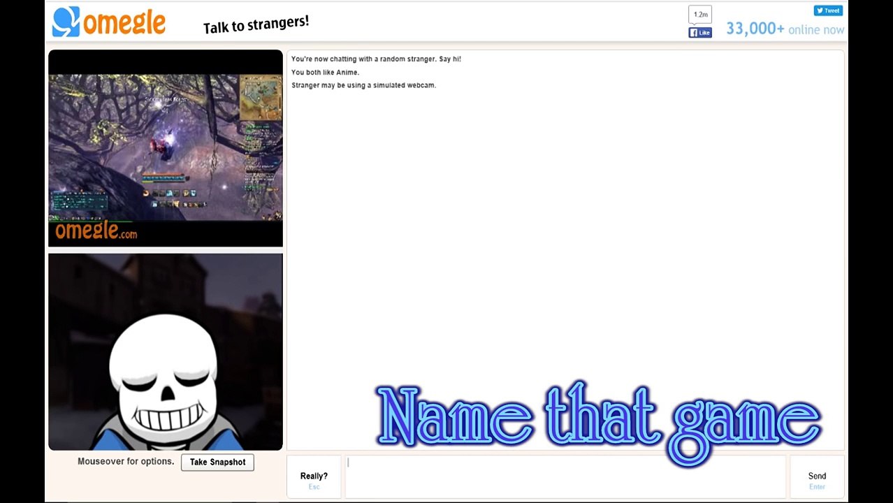 Sans on Omegle