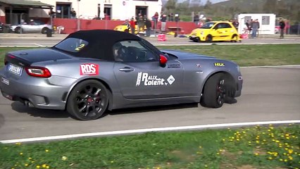 ACI Rally Italia Talent Targeted Abarth at the Pista del Corallo in Alghero