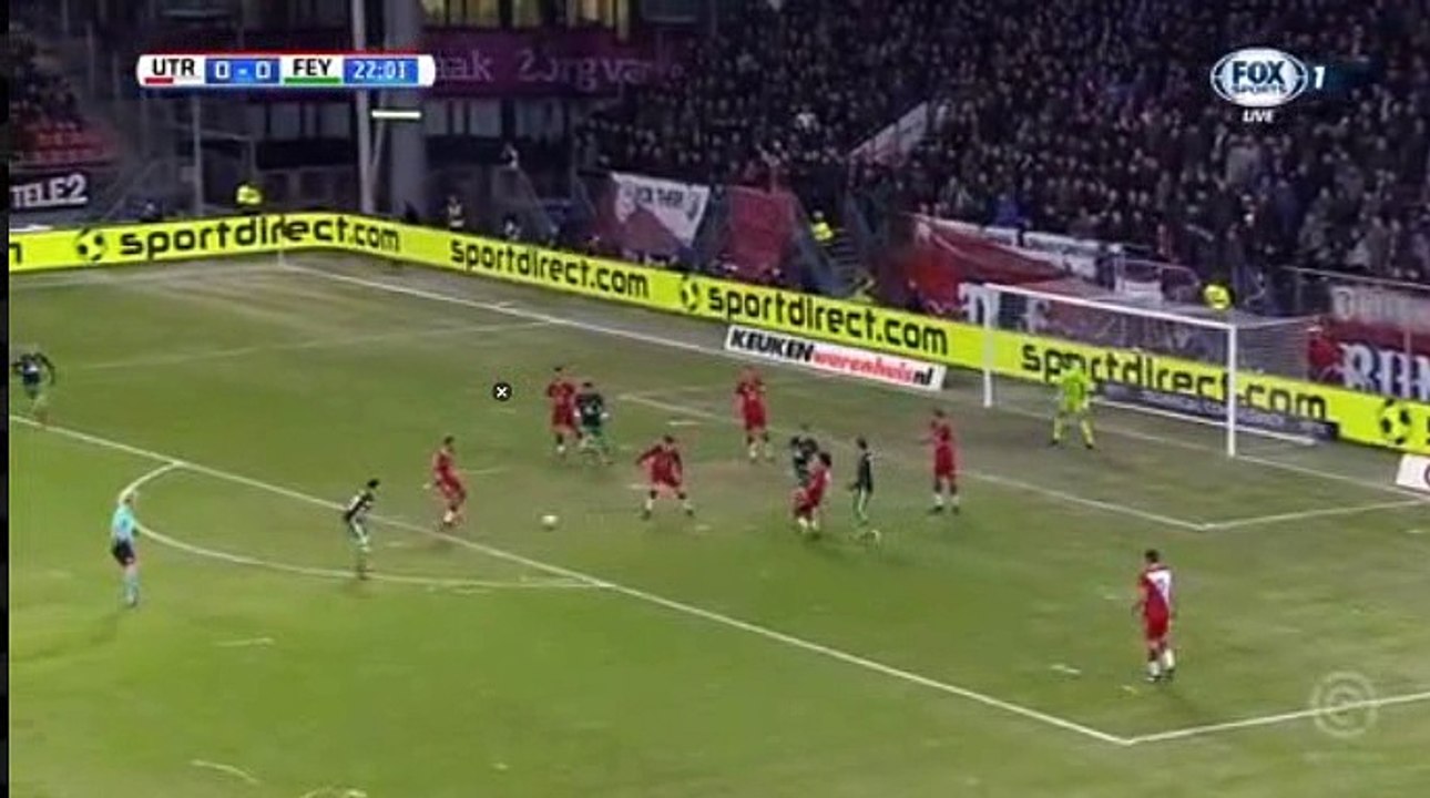 Sam Larsson  Goal HD -  Utrecht	0-1	Feyenoord 24.01.2018