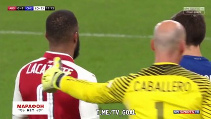 Nacho Monreal Goal - Arsenal 1-1 Chelsea - 24.01.2018 ᴴᴰ