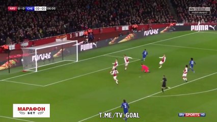 Eden Hazard Goal - Arsenal 0-1 Chelsea - 24.01.2018 ᴴᴰ