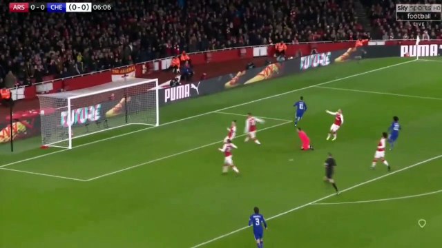 Résumé Arsenal vs Chelsea but Eden Hazard (0-1)