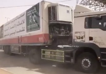 Saudi Aid Arrives in Yemen by Road and Plane