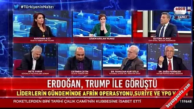 Doğu Perinçek CHP'li Öztürk Yılmaz'ı canlı yayında perişan etti
