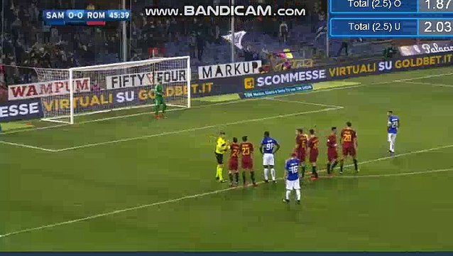 Fabio Quagliarella Goal HD - Sampdoria 1-0 AS Roma 24.01.2018