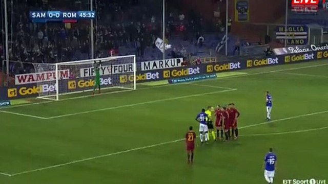 Fabio Quagliarella Goal HD - Sampdoria 1-0 AS Roma 24.01.2018