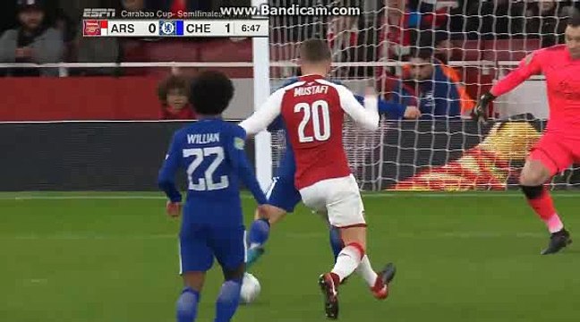 Half Time Goals - Arsenal 1-1 Chelsea 24.01.2018