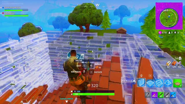 Fortnite #0420: TThump chokes 1v2 falls off building