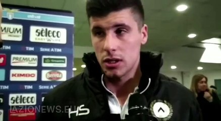 Lazio-Udinese, Perica in mixed zone