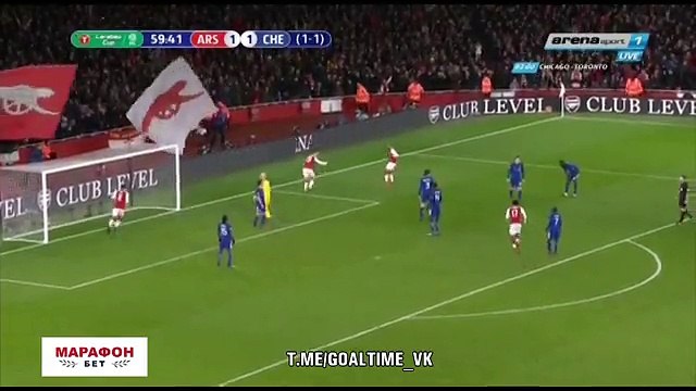 Granit Xhaka Goal - Arsenal 2-1 Chelsea - 24.01.2018