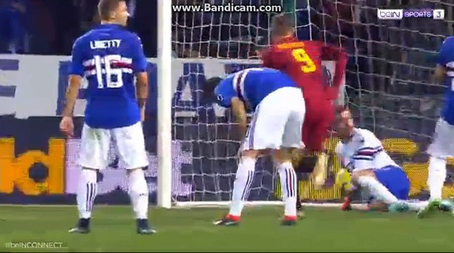 E.Dzeko Goal Sampdoria 1 -1 AS Roma 24.01.2018 HD