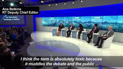 Download Video: 'Fake news' panel held at WEF in Davos