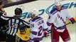 John Tortorella giving ref Dan O'Halloran heck May 19 2013 NY Rangers vs Boston Bruins NHL Hockey