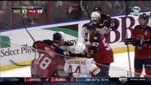 2/24/13: Bruins' Milan Lucic cross-checks Panthers' Mike Weaver after hit from behind